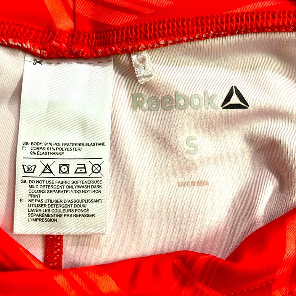 Reebok printed women orange tights. Size S - Picture 4 of 4